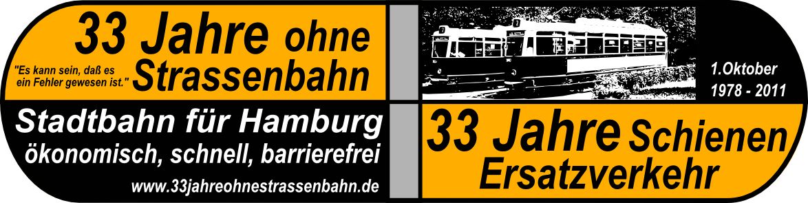 33 Jahre ohne Strassenbahn, 33 Jahre Schienenersatzverkehr